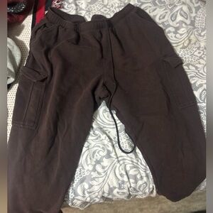 Woman’s Brown Cargo Sweat Pants